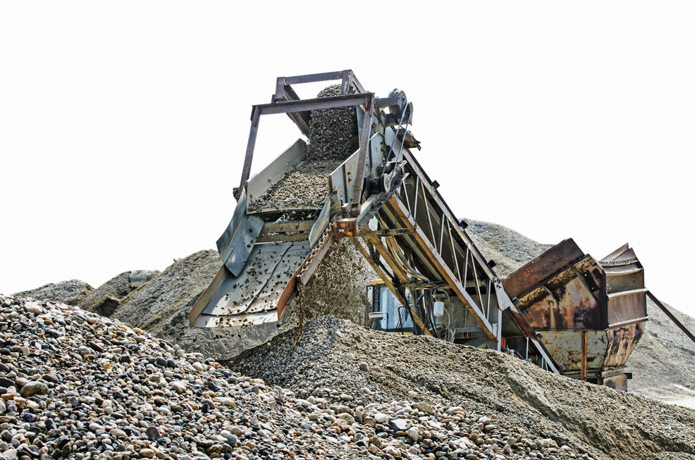 Gravel pit sieve